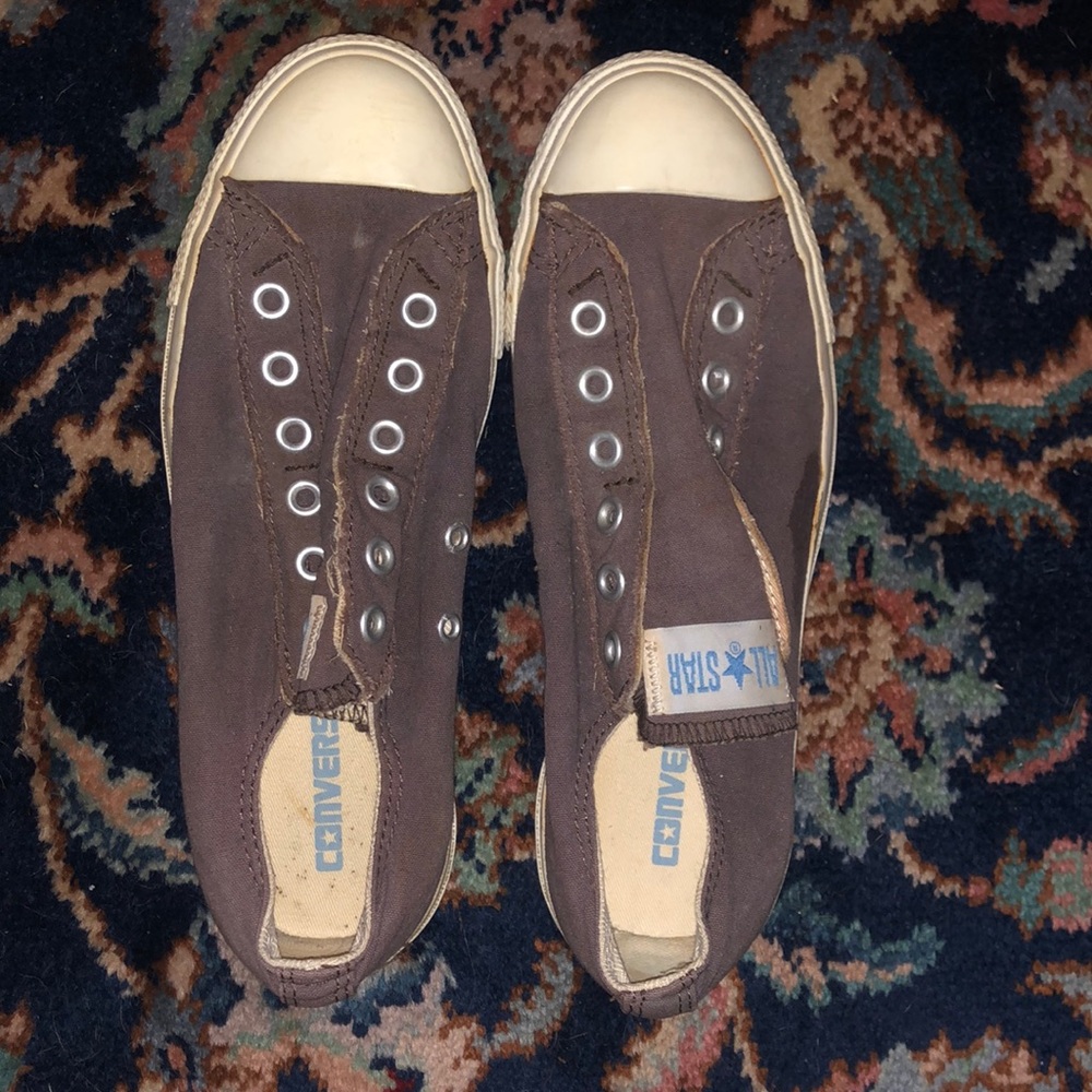 Converse Slip on Sneakers in Taupe